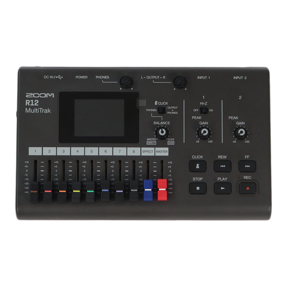 中古】 ZOOM R12 マルチトラックレコーダー タッチ操作対応 8トラック 