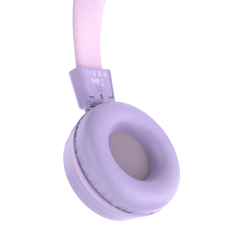 MEE audio ミーオーディオ HP-KJ55U-LV KidJamz KJ55U ラベンダー 子供用 有線ヘッドホン キッズヘッドフォン イヤーパッド