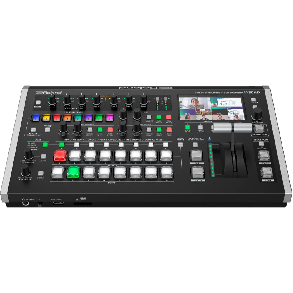 Roland V-80HD Direct Streaming Video Switcher ビデオスイッチャー 正面