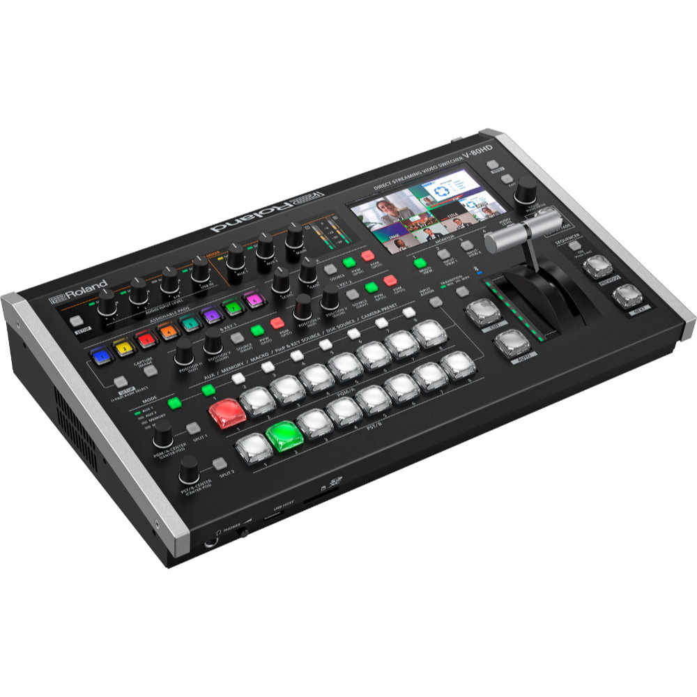 Roland V-80HD Direct Streaming Video Switcher ビデオスイッチャー L側から正面