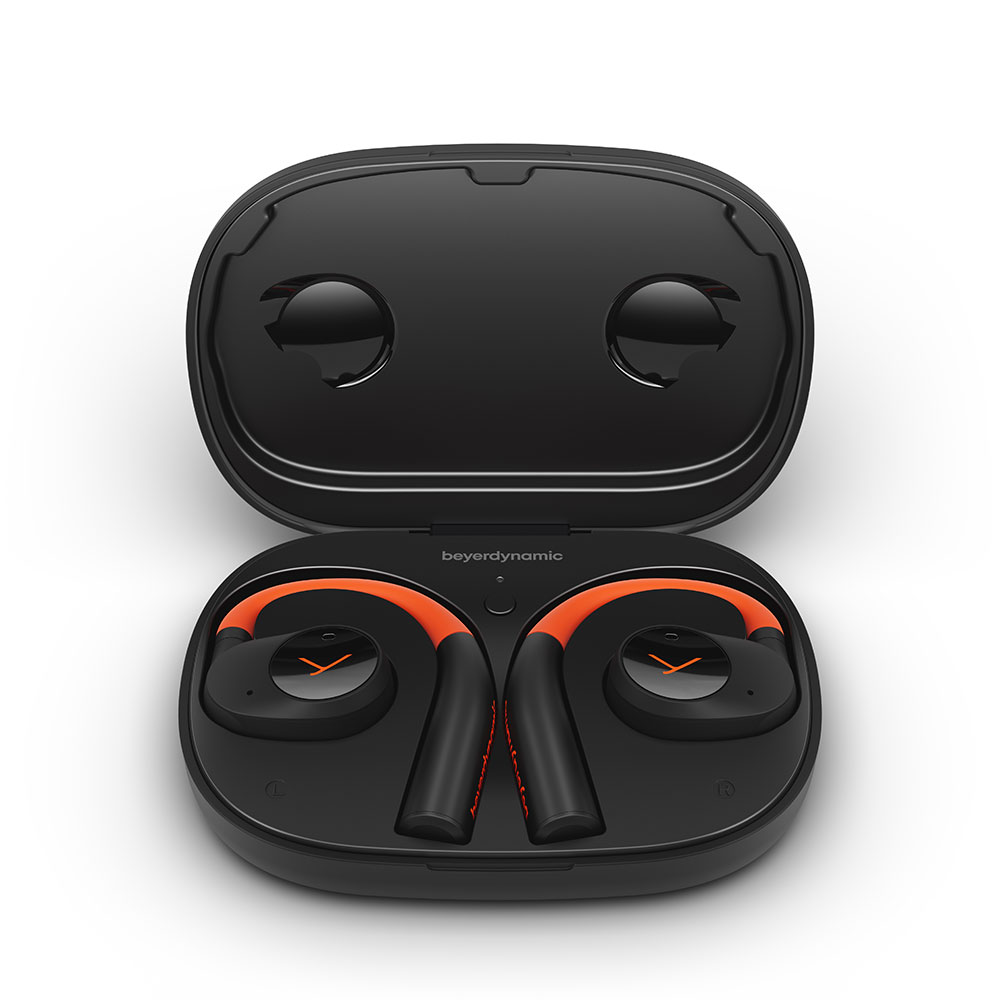 beyerdynamic ベイヤーダイナミック Verio 200 Sport オープンイヤー型 トゥルーワイヤレスイヤホン 充電ケース収納時