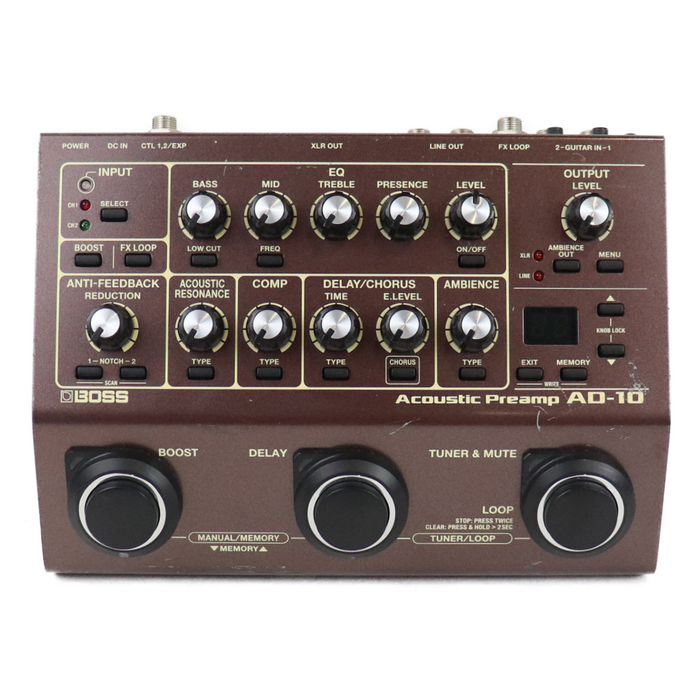 中古】 アコースティックギタープリアンプ BOSS AD-10 Acoustic Preamp 