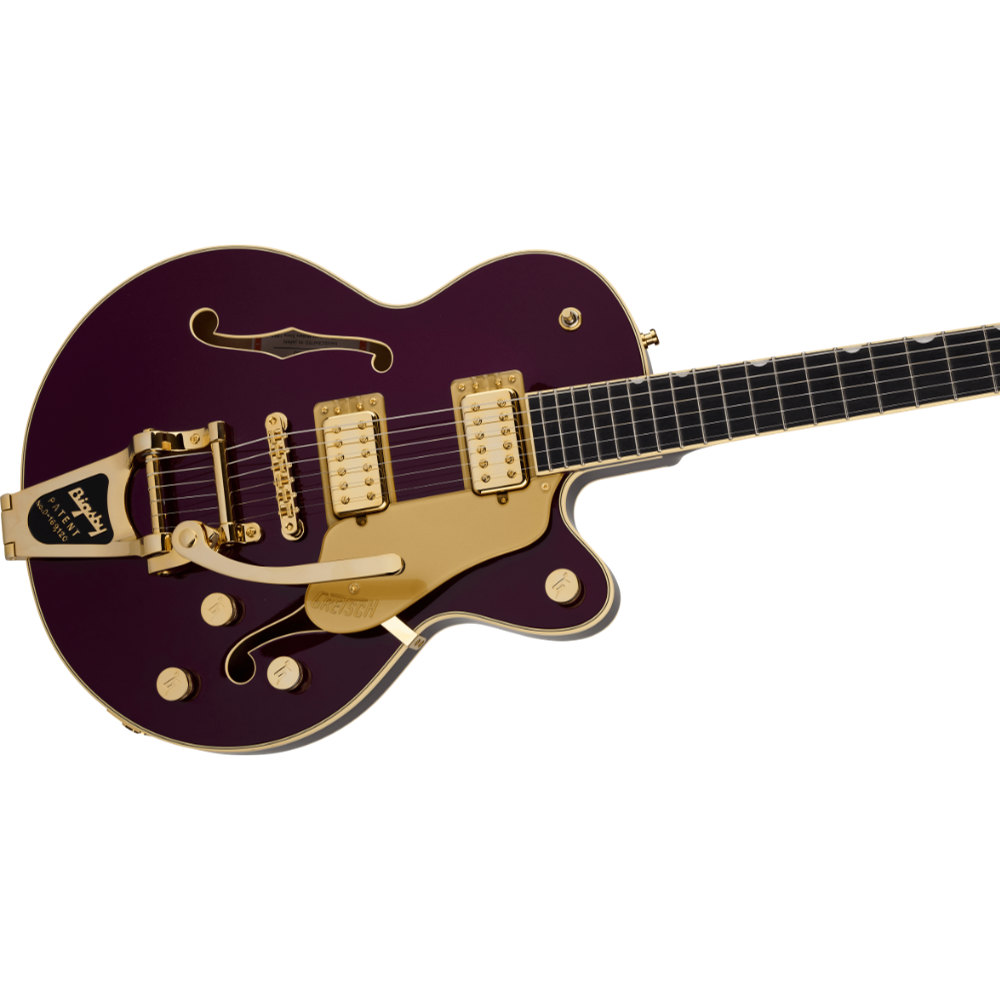 GRETSCH グレッチ Broadkaster Jr. LX Center Block with String-Thru Bigsby and Gold Hardware Ebony Fingerboard Blackberry JP エレキギター ボディトップ