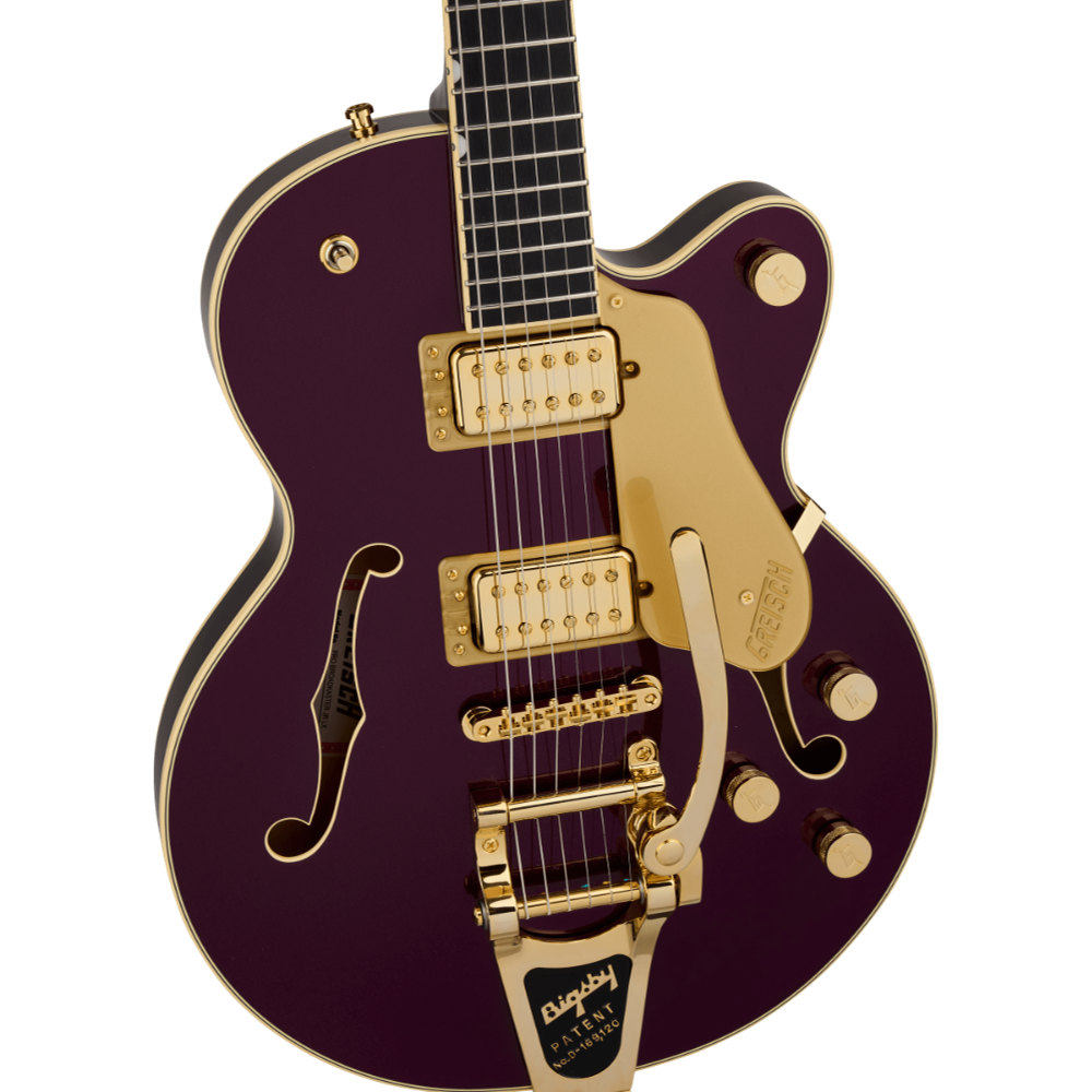 GRETSCH グレッチ Broadkaster Jr. LX Center Block with String-Thru Bigsby and Gold Hardware Ebony Fingerboard Blackberry JP エレキギター ボディトップ