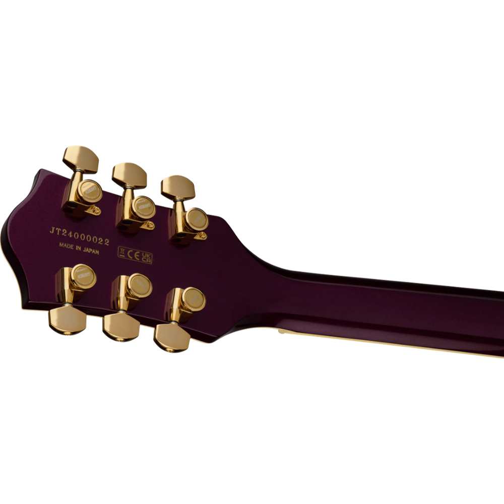 GRETSCH グレッチ Broadkaster Jr. LX Center Block with String-Thru Bigsby and Gold Hardware Ebony Fingerboard Blackberry JP エレキギター ヘッド裏