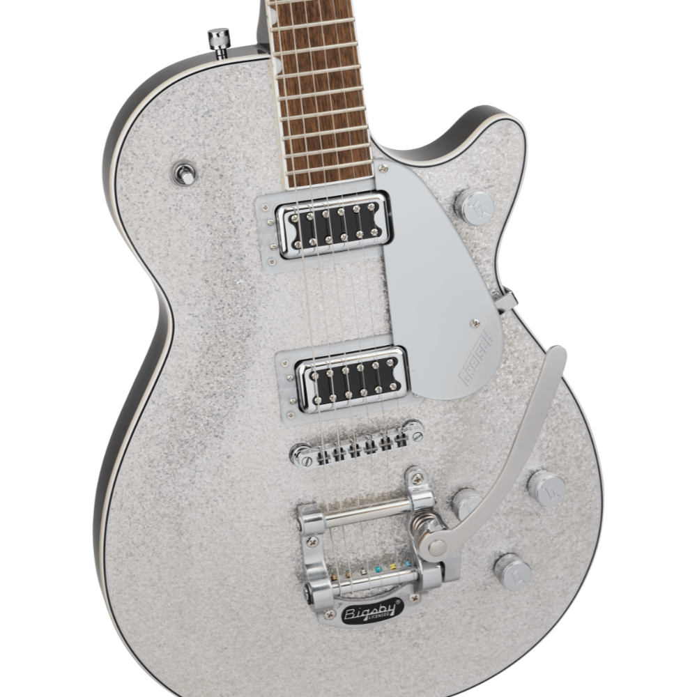 GRETSCH グレッチ G5230T Electromatic Sparkle Jet FT Single-Cut with Bigsby Silver Sparkle エレキギター ボディ画像