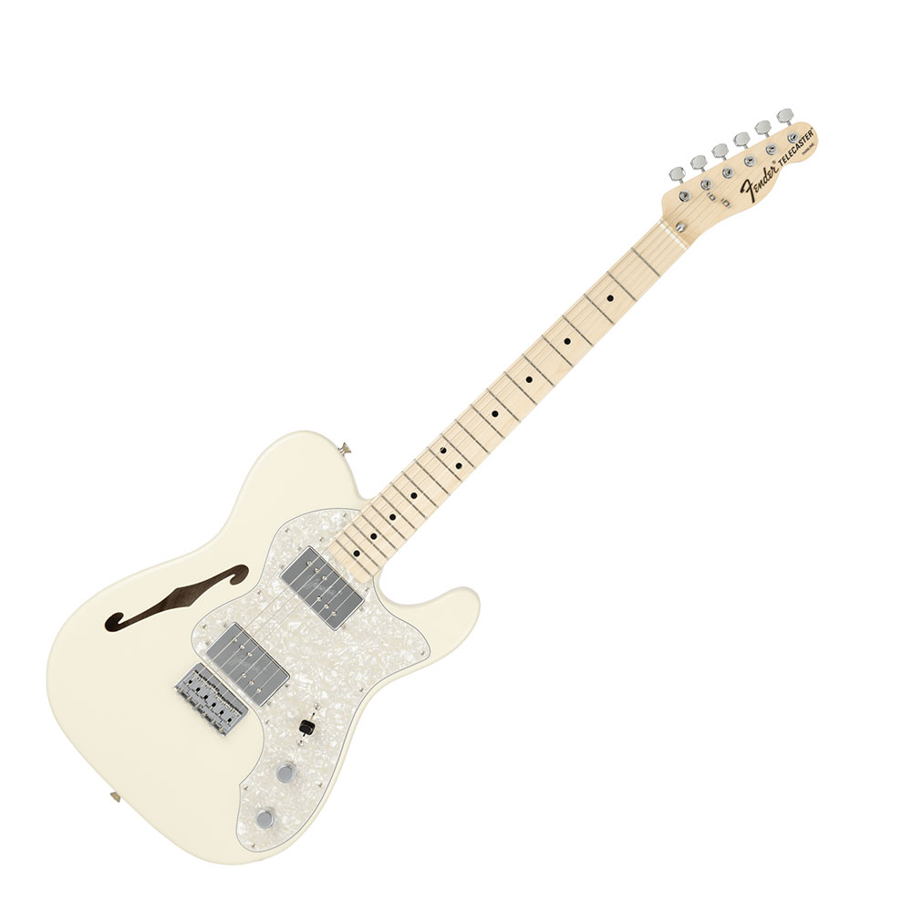 Fender フェンダー Made in Japan Traditional 70s Telecaster Thinline MN Olympic White エレキギター