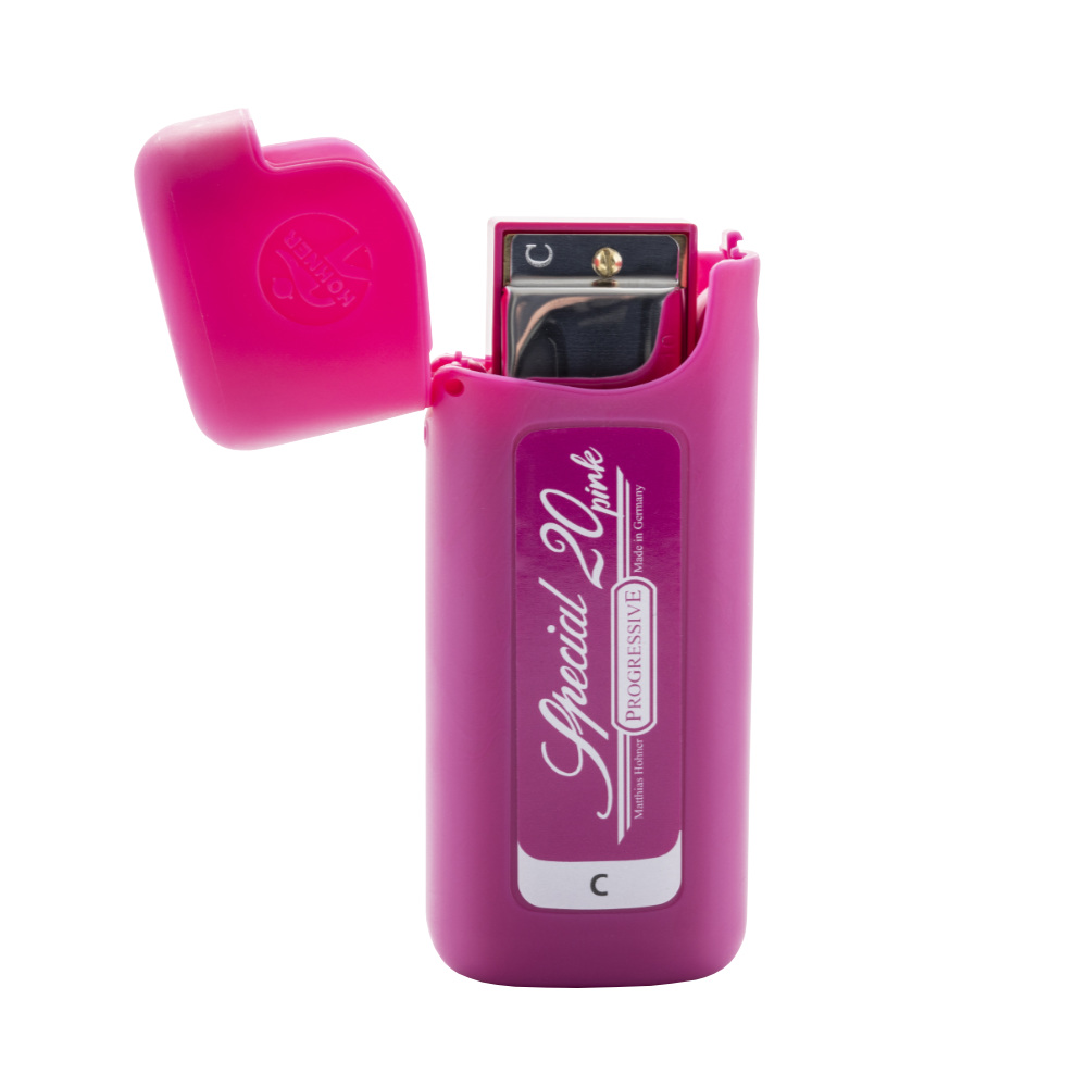 HOHNER ホーナー SPECIAL20 C PINK C調 10穴ハーモニカ ブルースハープ ケース画像