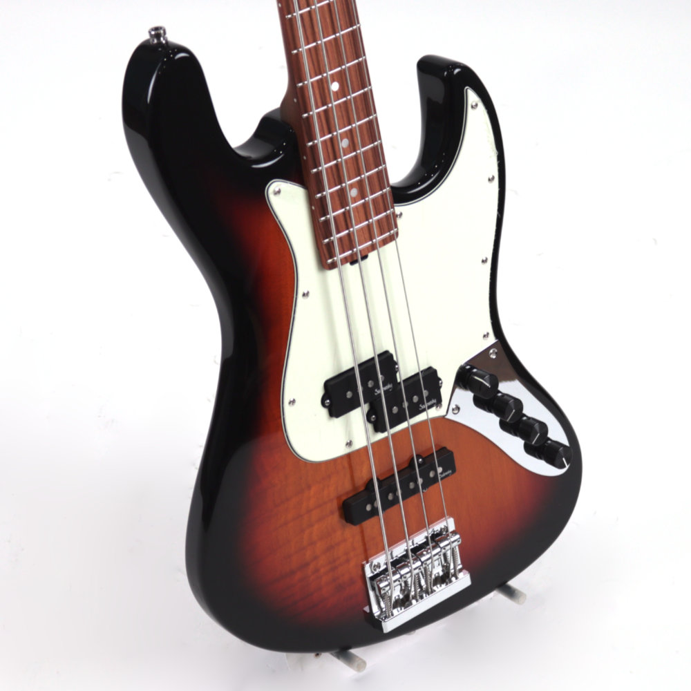 Sadowsky サドウスキー MetroExpress MX21 HP4 Morado Fingerboard Tobacco Sunburst Transparent エレキベース 左サイド