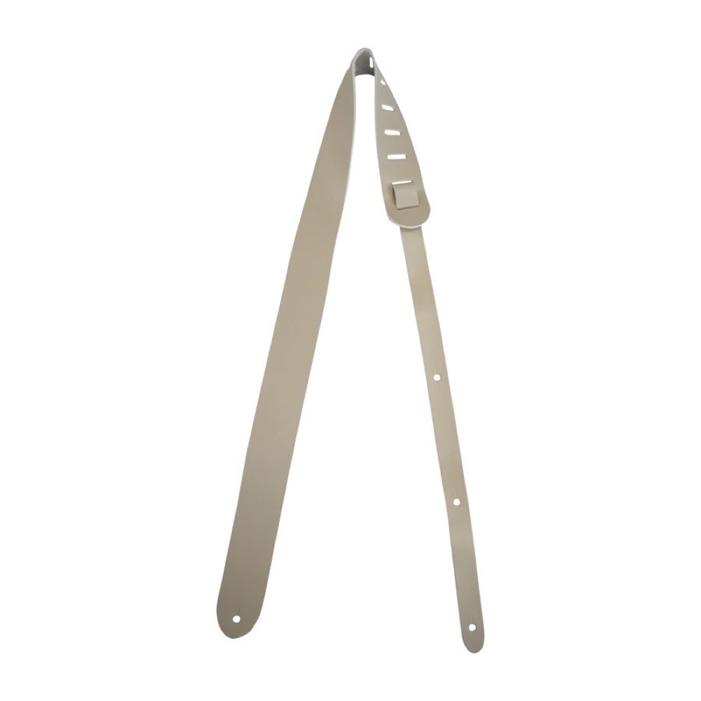 KIWAYA STP-GRA パステルカラー グレー 本革ウクレレストラップ キワヤ 皮製 本皮 革製