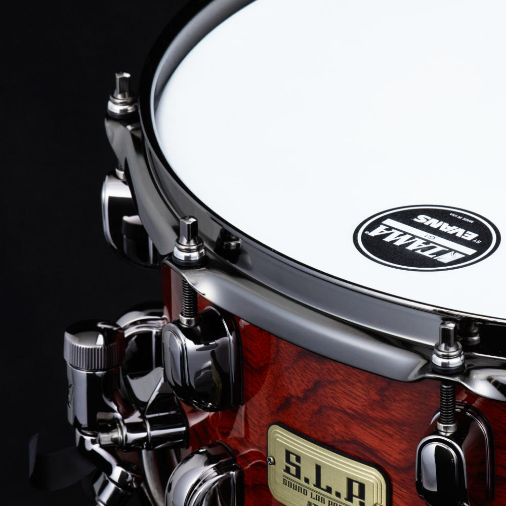 TAMA タマ LGB146-NQB スネアドラム S.L.P. G-Bubinga 14インチ x 6インチ ストレイナー1