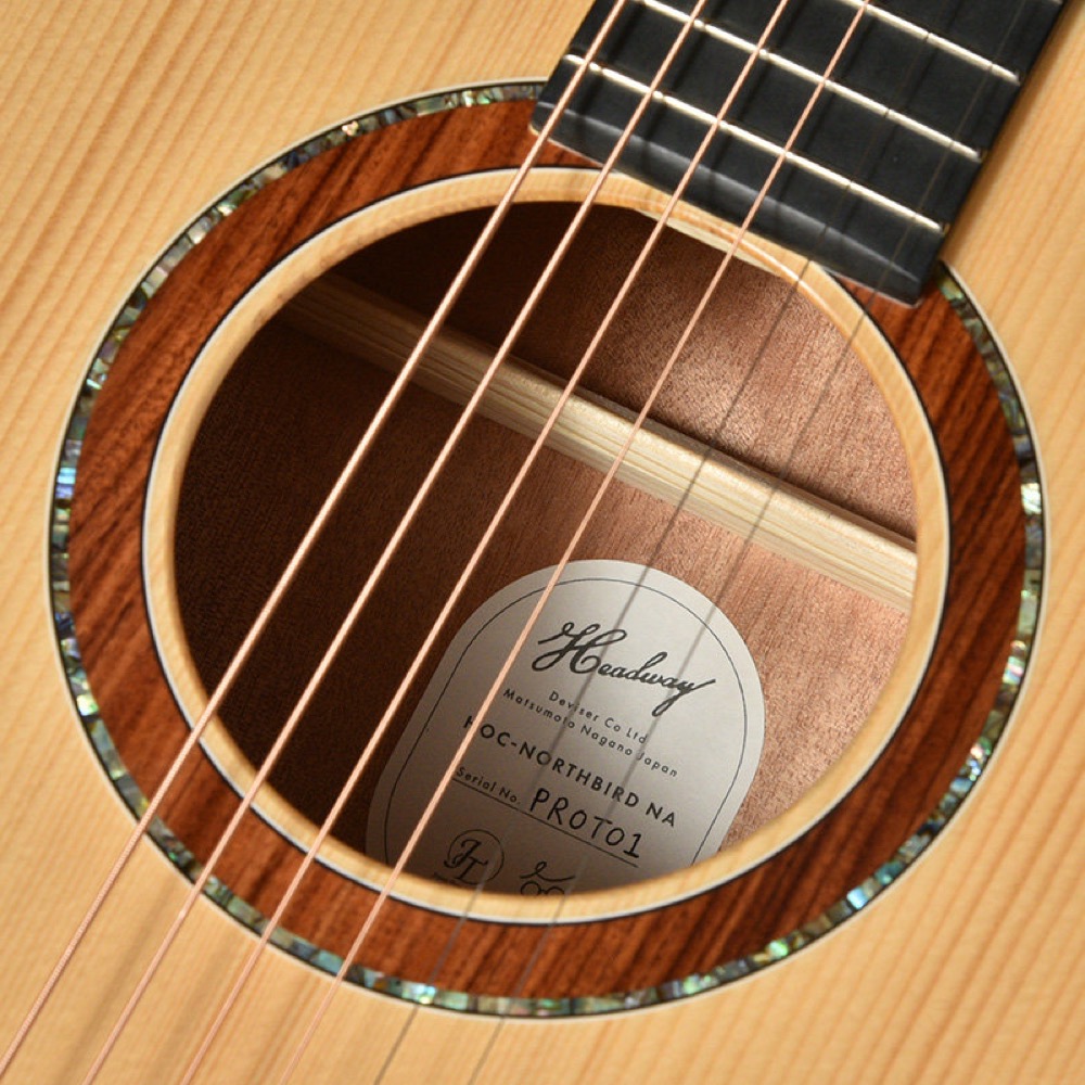 HEADWAY ヘッドウェイ Japan Tune-up Series HOC-NORTHBIRD NA アコースティックギター アコギ サウンドホール、ロゼッタ