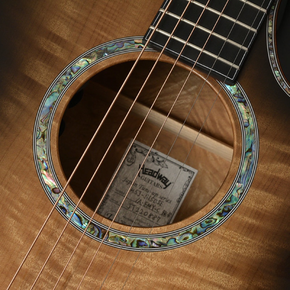 HEADWAY ヘッドウェイ Japan Tune-up Series HSJ-5150SE/A-FMY-C BK-B エレクトリックアコースティックギター エレアコ サウンドホール、ロゼッタ