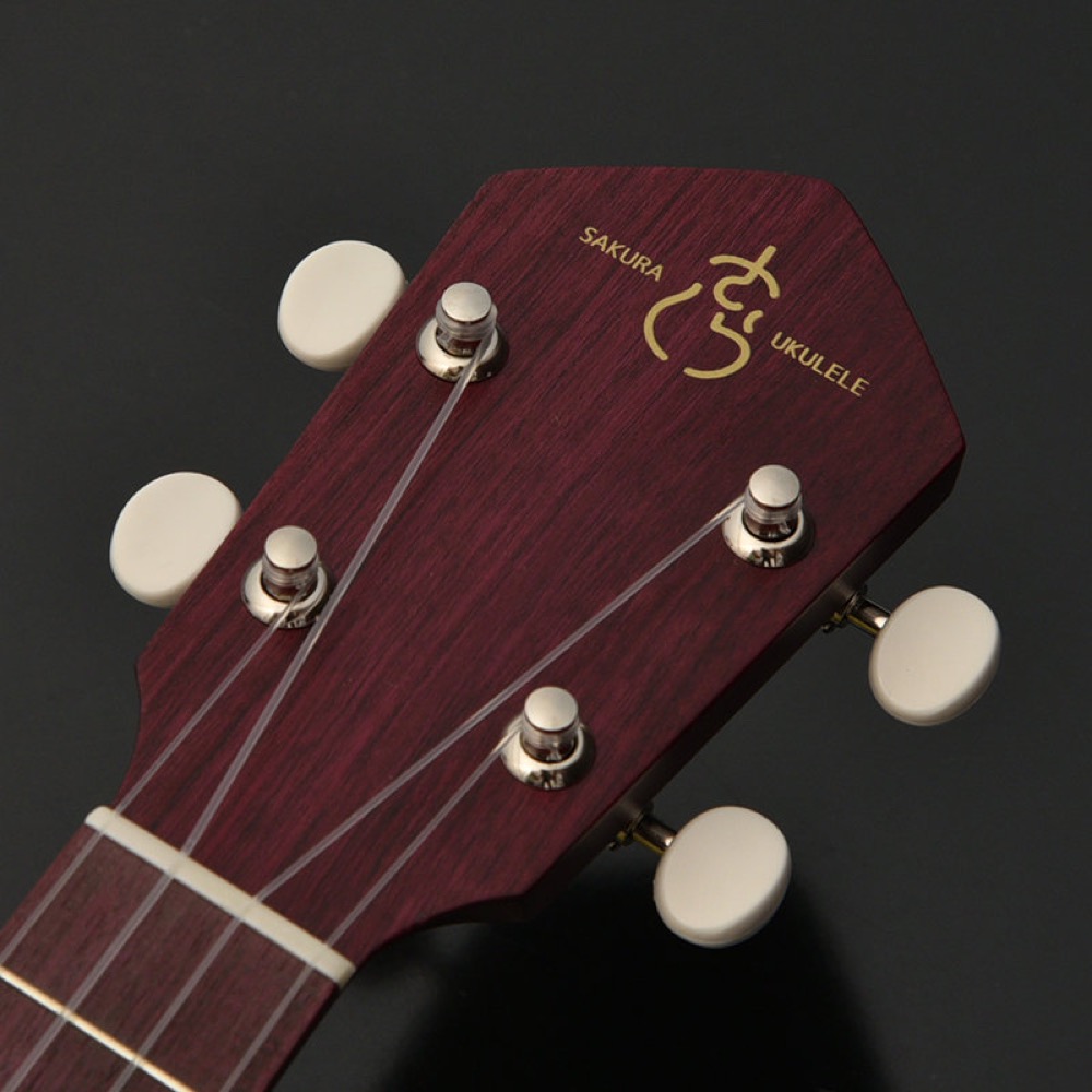 SAKURA UKURERE さくらウクレレ SUS-SAKURA PURPLE SKPP ソプラノサイズ ウクレレ 桜 ヘッド