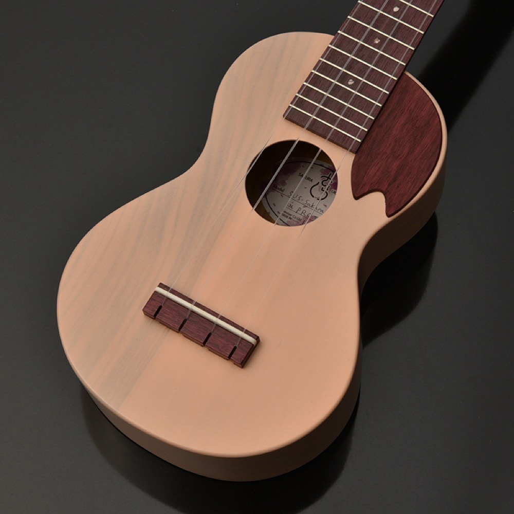 SAKURA UKULELE さくらウクレレ SUS-SAKURA BLONDE SKBD ソプラノサイズ ウクレレ 桜 トップ