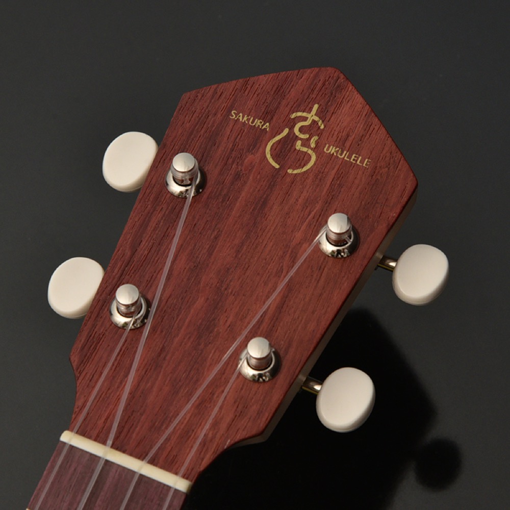 SAKURA UKULELE さくらウクレレ SUS-SAKURA BLONDE SKBD ソプラノサイズ ウクレレ 桜 ヘッド