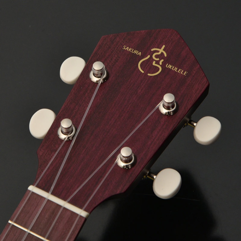 SAKURA UKULELE さくらウクレレ SUS-YOZAKURA YZKR ソプラノサイズ ウクレレ 桜 ヘッド