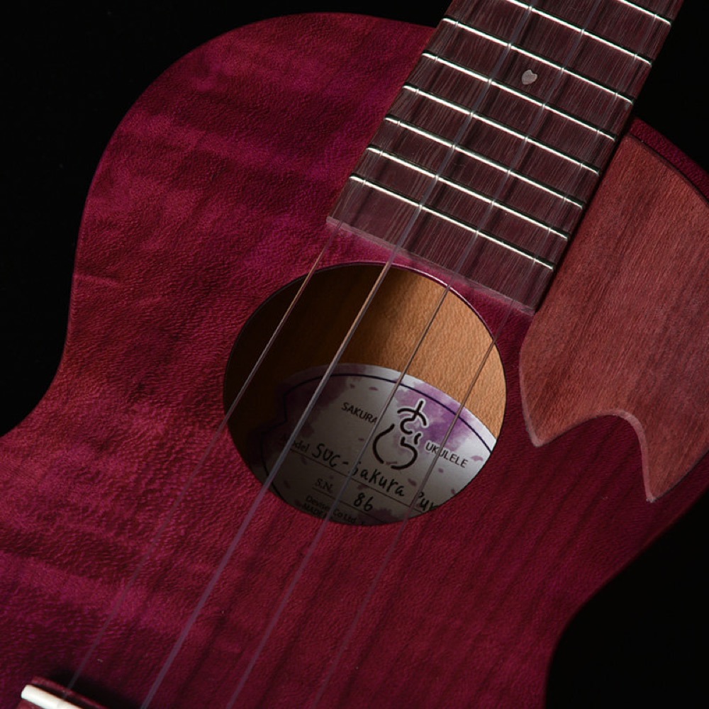 SAKURA UKULELE さくらウクレレ SUC-SAKURA PURPLE SKPP コンサートサイズ ウクレレ 桜 サウンドホール
