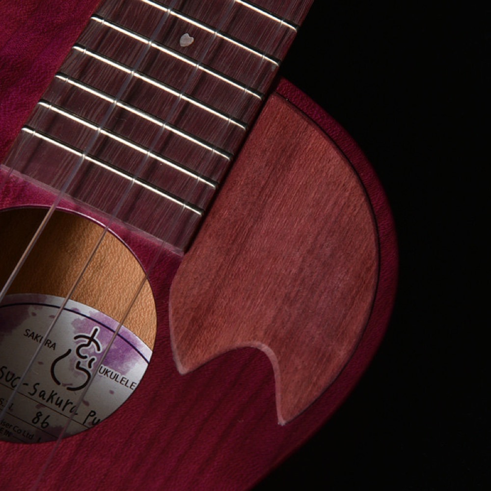 SAKURA UKULELE さくらウクレレ SUC-SAKURA PURPLE SKPP コンサートサイズ ウクレレ 桜 ピックガード