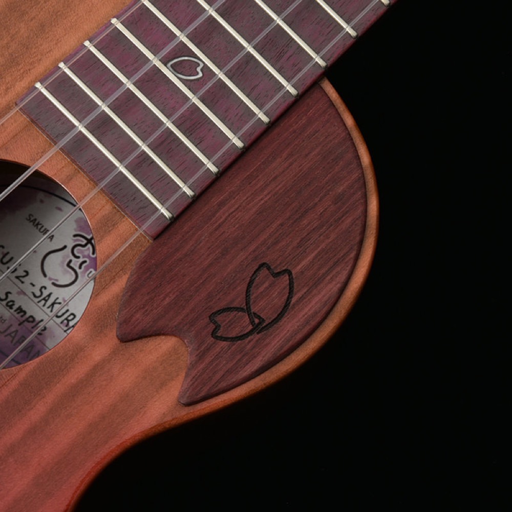 SAKURA UKULELE さくらウクレレ SUS2-SAKURA GRD SKR-GRD-MH ソプラノサイズ ウクレレ 桜 ピックガード