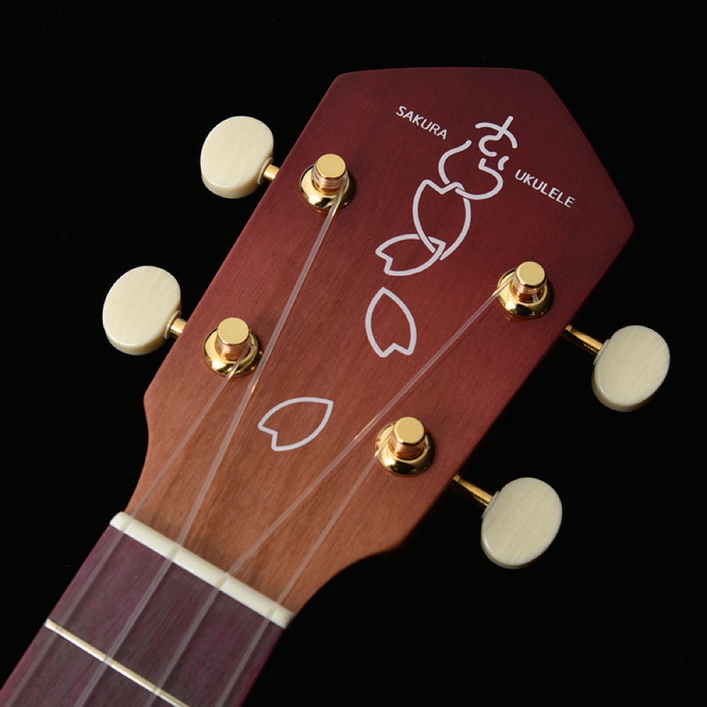 SAKURA UKULELE さくらウクレレ SUS2-SAKURA GRD SKR-GRD-MH ソプラノサイズ ウクレレ 桜 ヘッド