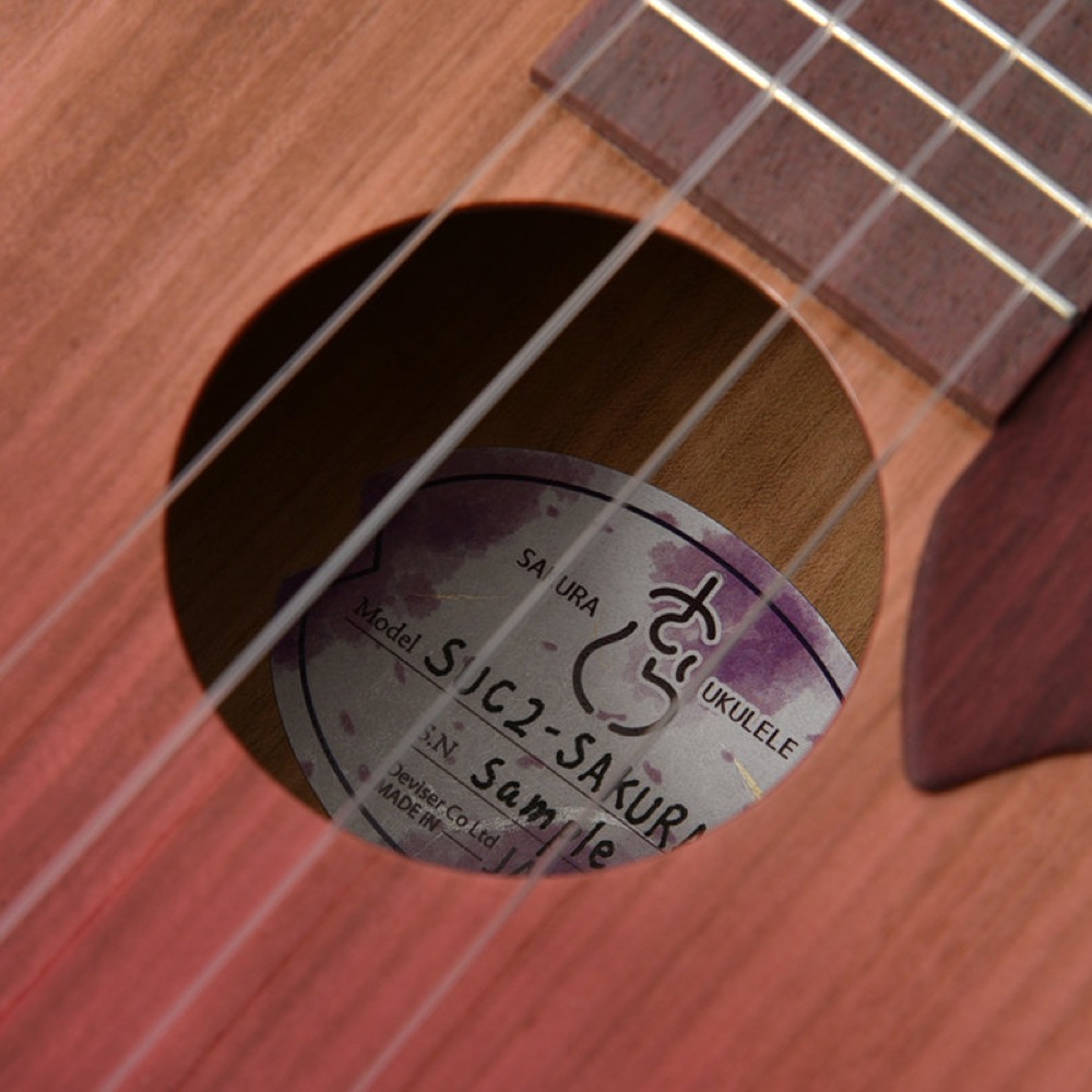 SAKURA UKULELE さくらウクレレ SUC2-SAKURA GRD SKR-GRD-MH コンサートサイズ ウクレレ 桜 サウンドホール