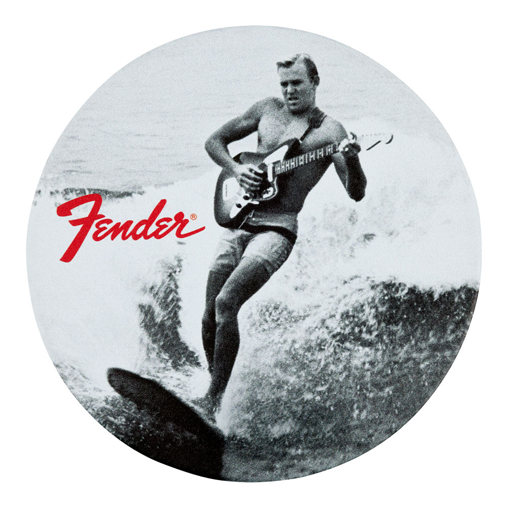 Fender フェンダー Vintage Ads 4-Pk Coaster Set Black and White コースターセット 正面