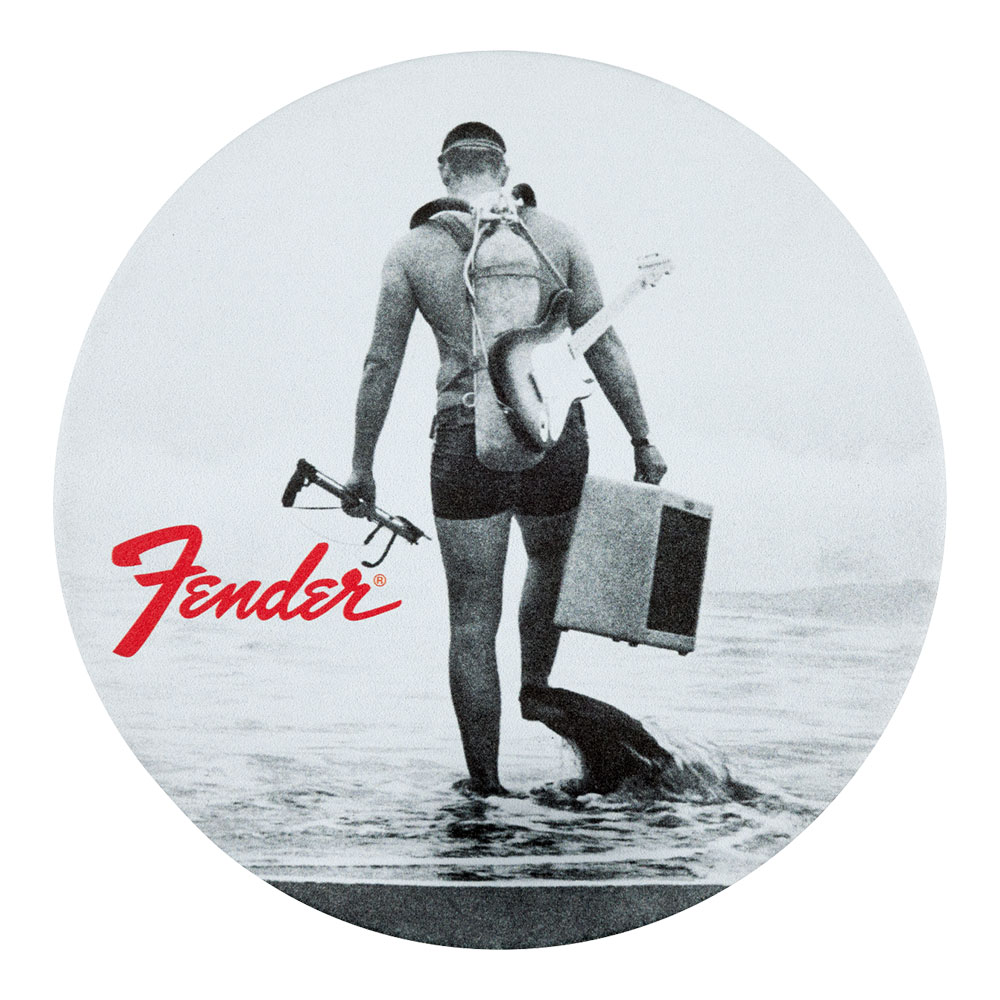 Fender フェンダー Vintage Ads 4-Pk Coaster Set Black and White コースターセット 正面