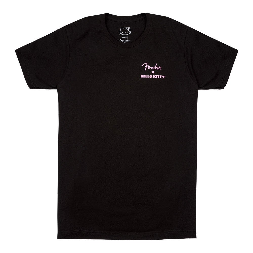 Fender フェンダー Hello Kitty Black Back Logo Tee Sサイズ 半袖 Tシャツ