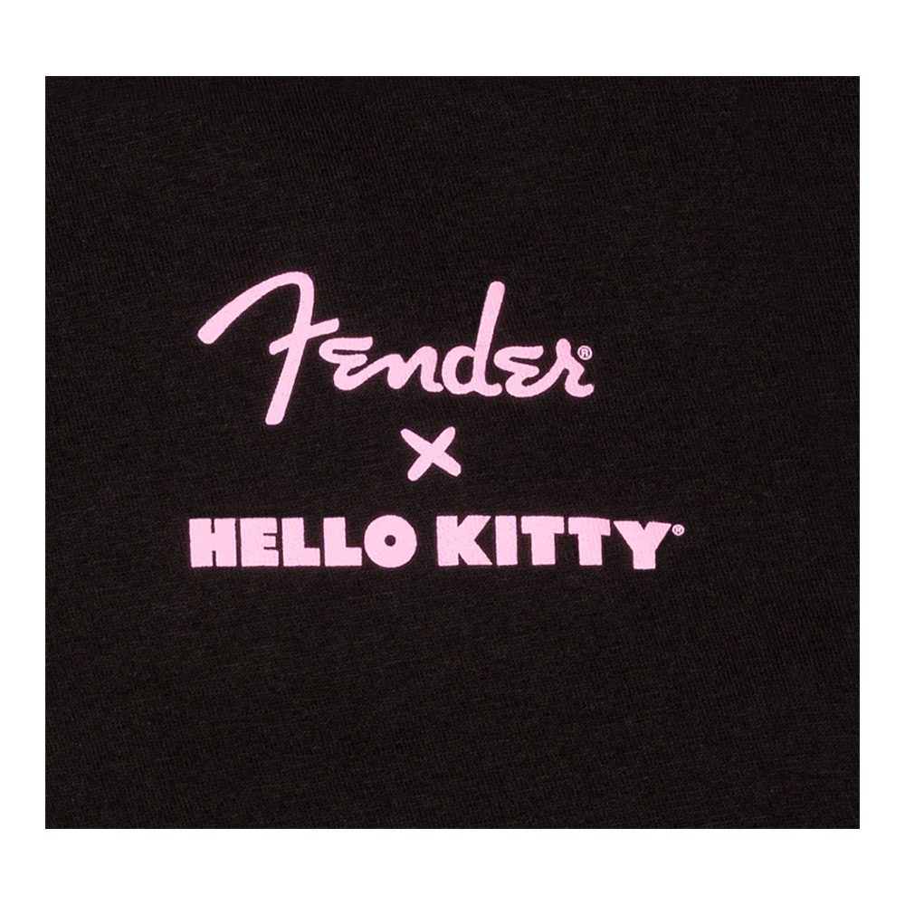 Fender フェンダー Hello Kitty Black Back Logo Tee Sサイズ 半袖 Tシャツ 裏