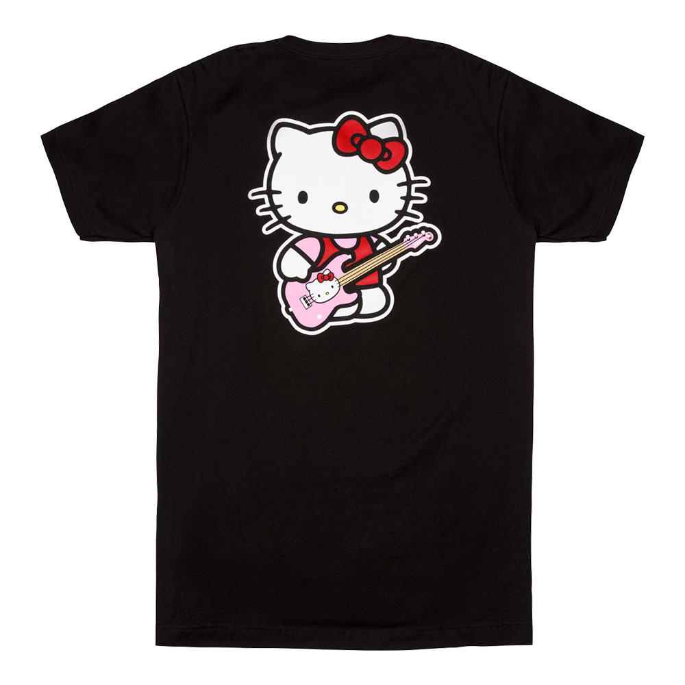 Fender フェンダー Hello Kitty Black Back Logo Tee Sサイズ 半袖 Tシャツ 背面