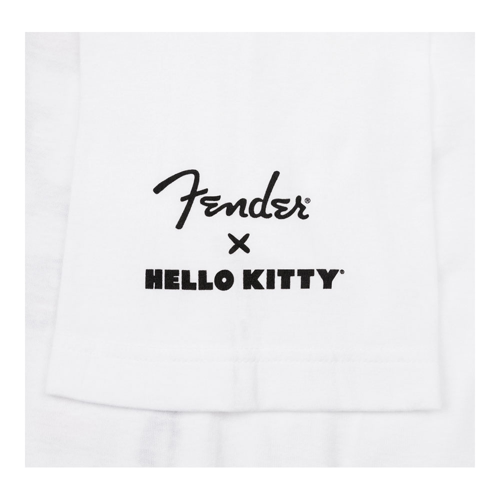 Fender フェンダー Hello Kitty White Sleeve Hit Logo Tee Sサイズ 半袖 Tシャツ 袖のロゴ