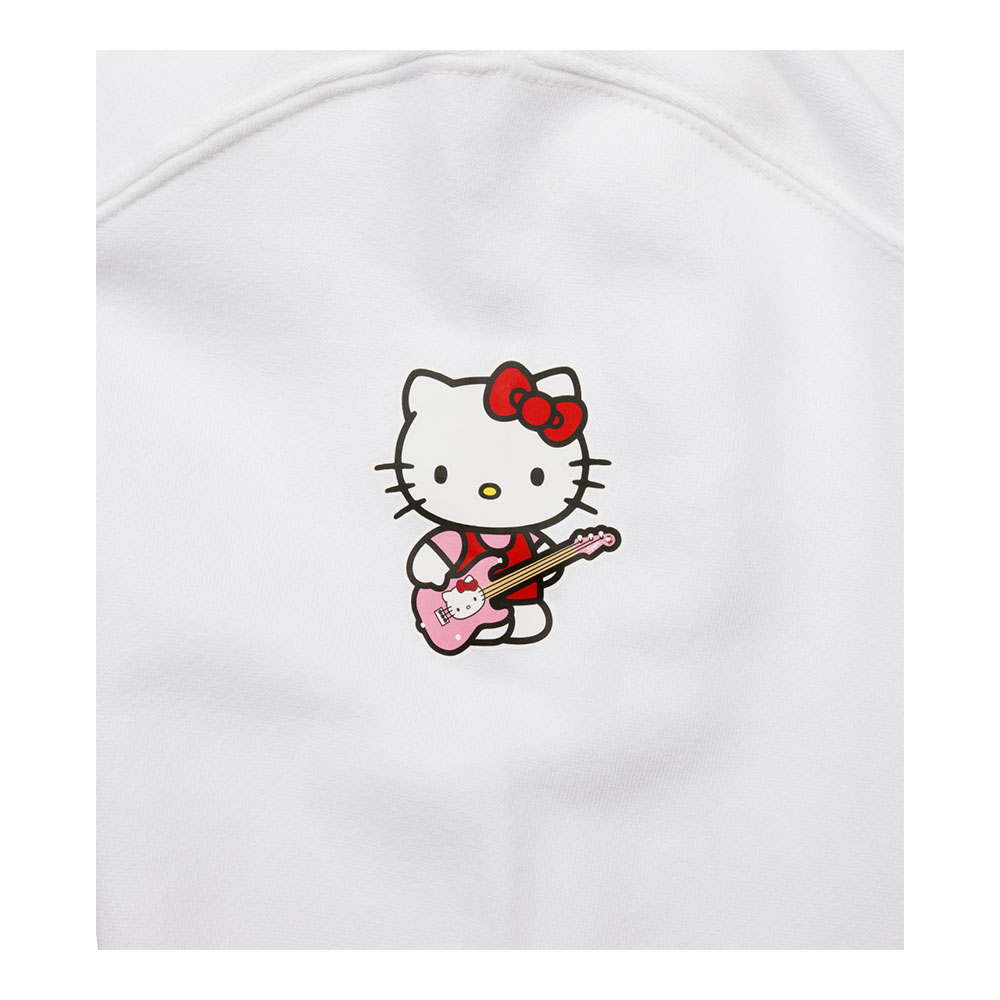 Fender フェンダー Hello Kitty White Sleeve Logo Hoodie Sサイズ フーディー パーカー キティちゃんのプリント