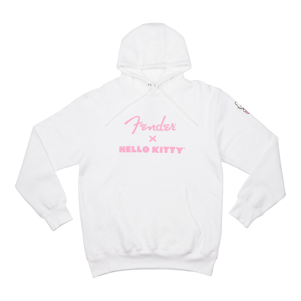 Fender フェンダー Hello Kitty White Sleeve Logo Hoodie Mサイズ フーディー パーカー