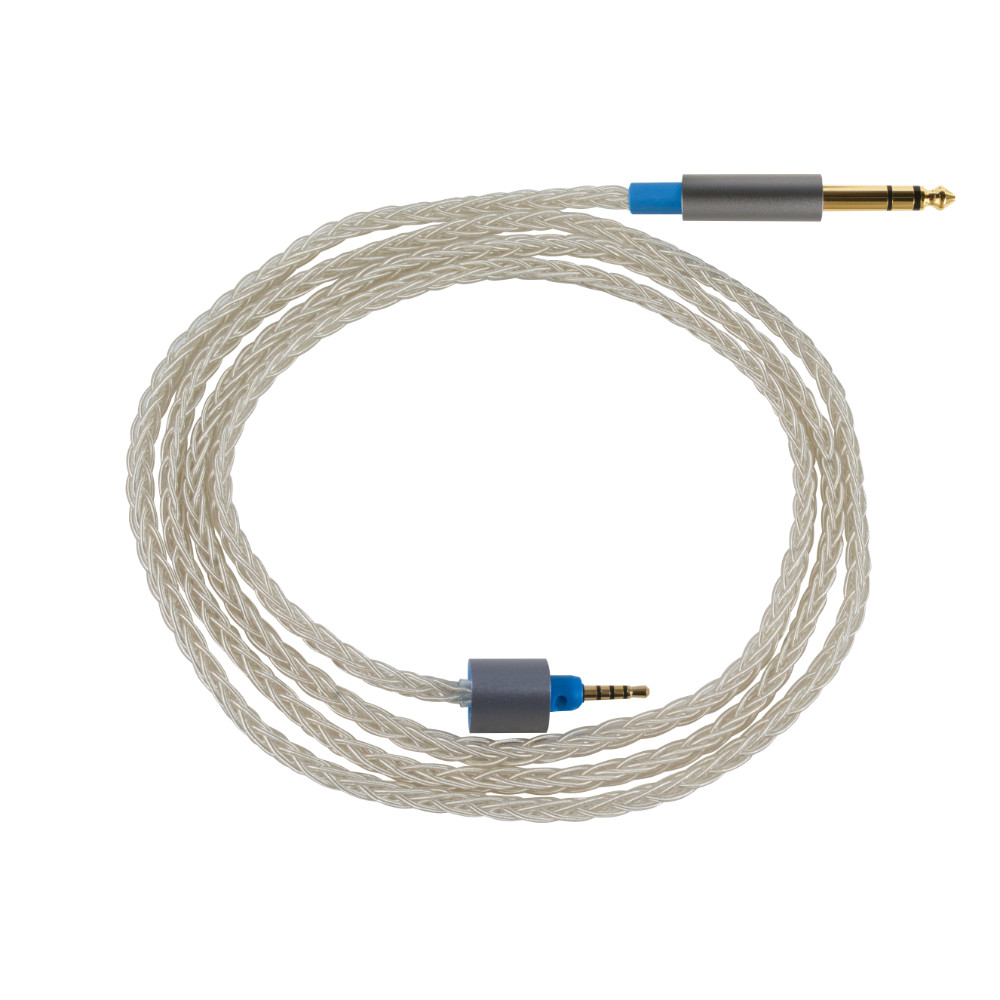 DEKONI AUDIO デコニオーディオ Ensemble Cables HP-Split 6.35mm-64” シルバー CBZ-HP-64-TW-3.5 モジュラーヘッドフォンケーブル