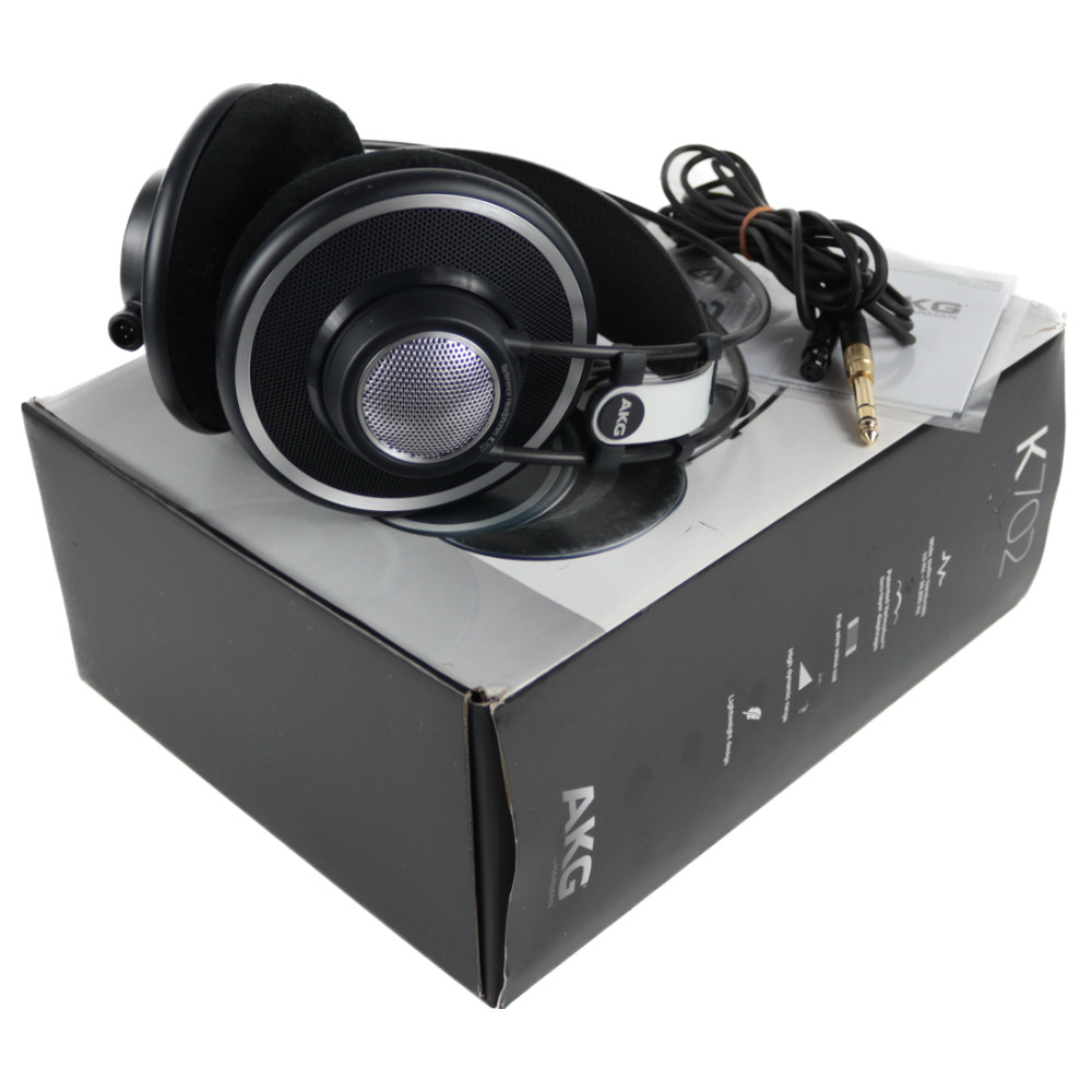 AKG K702 有線ヘッドホン 美品】AKG K702 （ネイビー）ケーブル付き