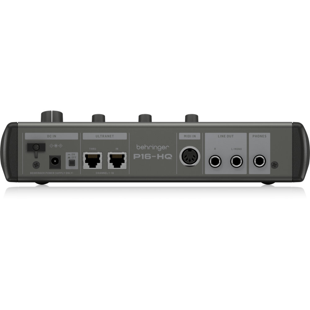 パーソナルモニター ミキサー BEHRINGER P16-HQ ベリンガー 16chパーソナルモニター 入出力端子側