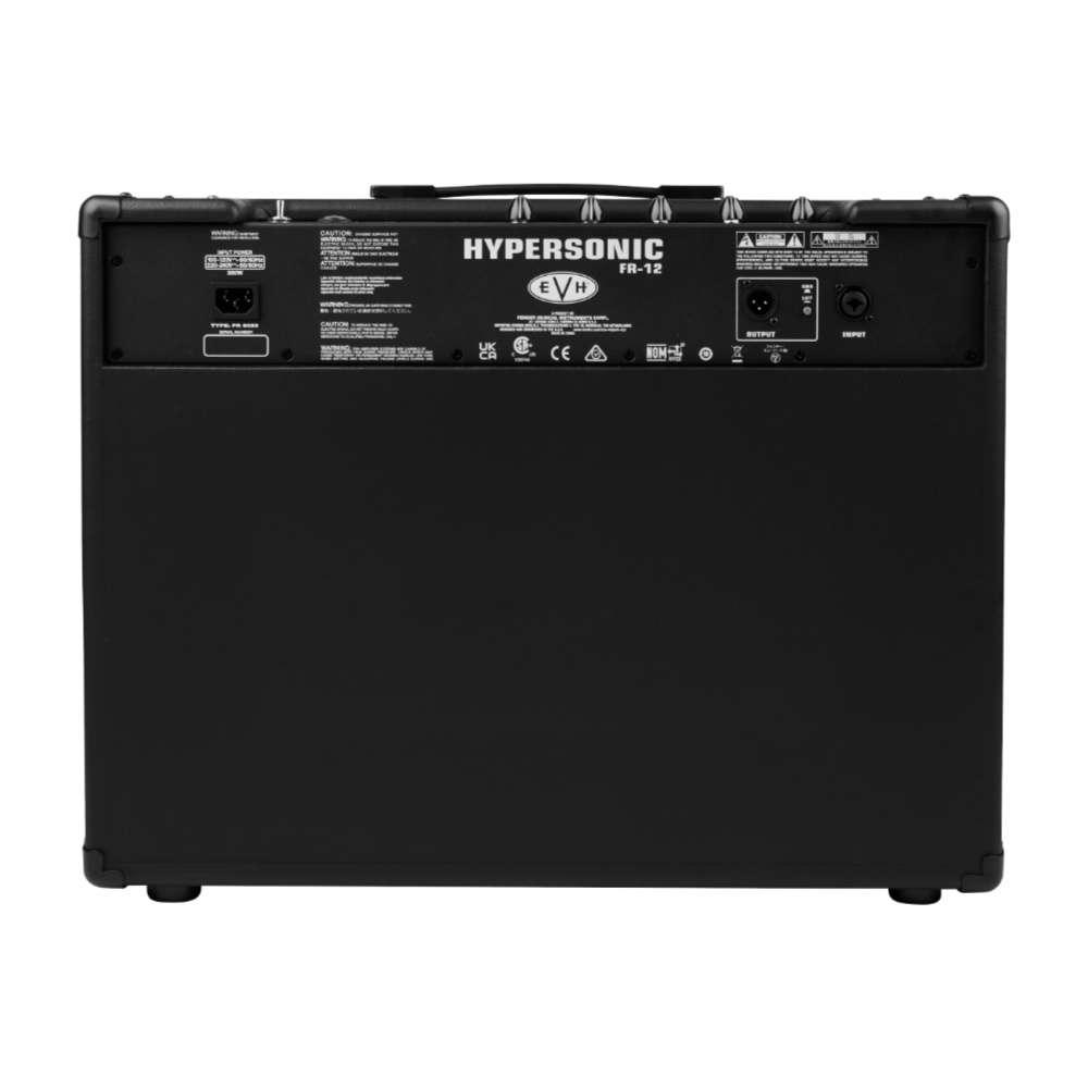EVH イーブイエイチ Hypersonic FR-12 Black 100V JPN パワーアンプ内蔵 フラットレスポンス フルレンジパワードスピーカー リア画像