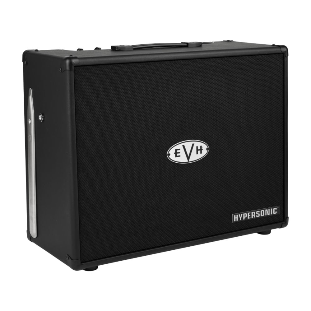EVH イーブイエイチ Hypersonic FR-12 Black 100V JPN パワーアンプ内蔵 フラットレスポンス フルレンジパワードスピーカー 斜めアングル画像1
