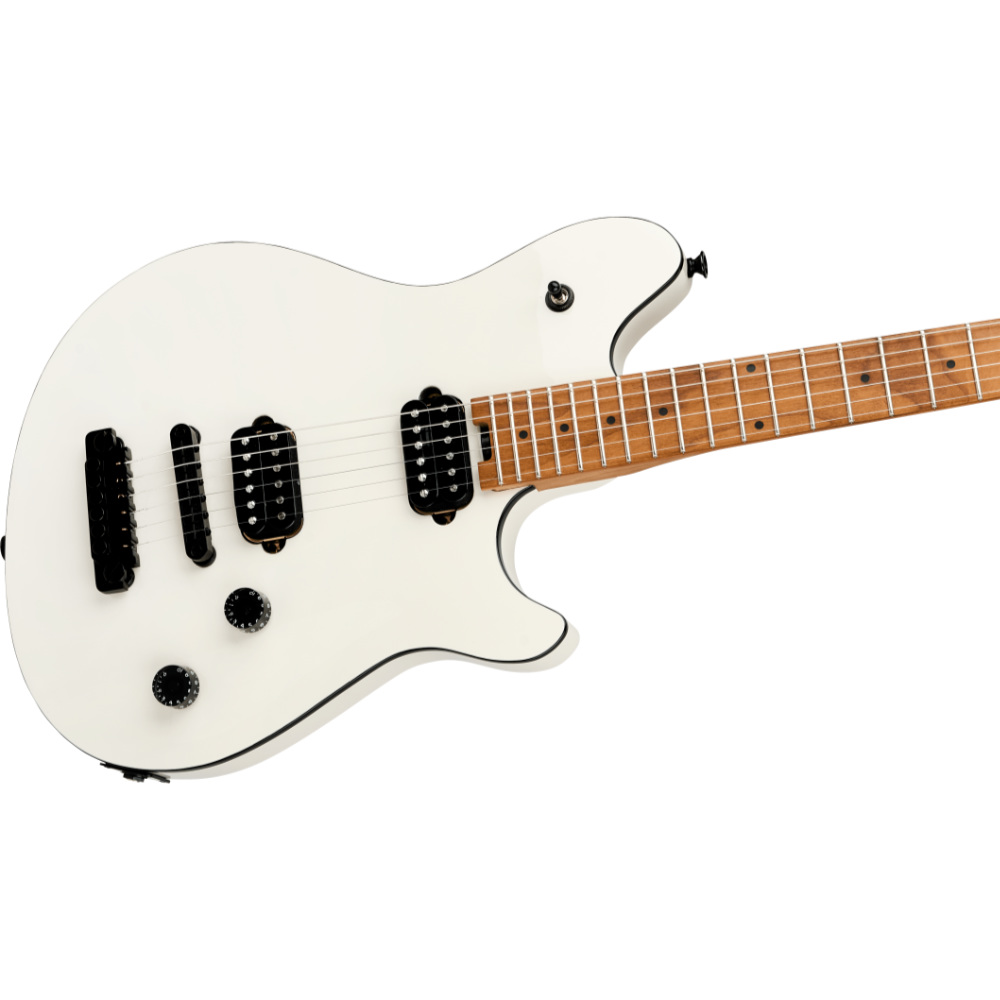 EVH イーブイエイチ Wolfgang Special TOM Husk White エレキギター ボディ斜めアングル画像