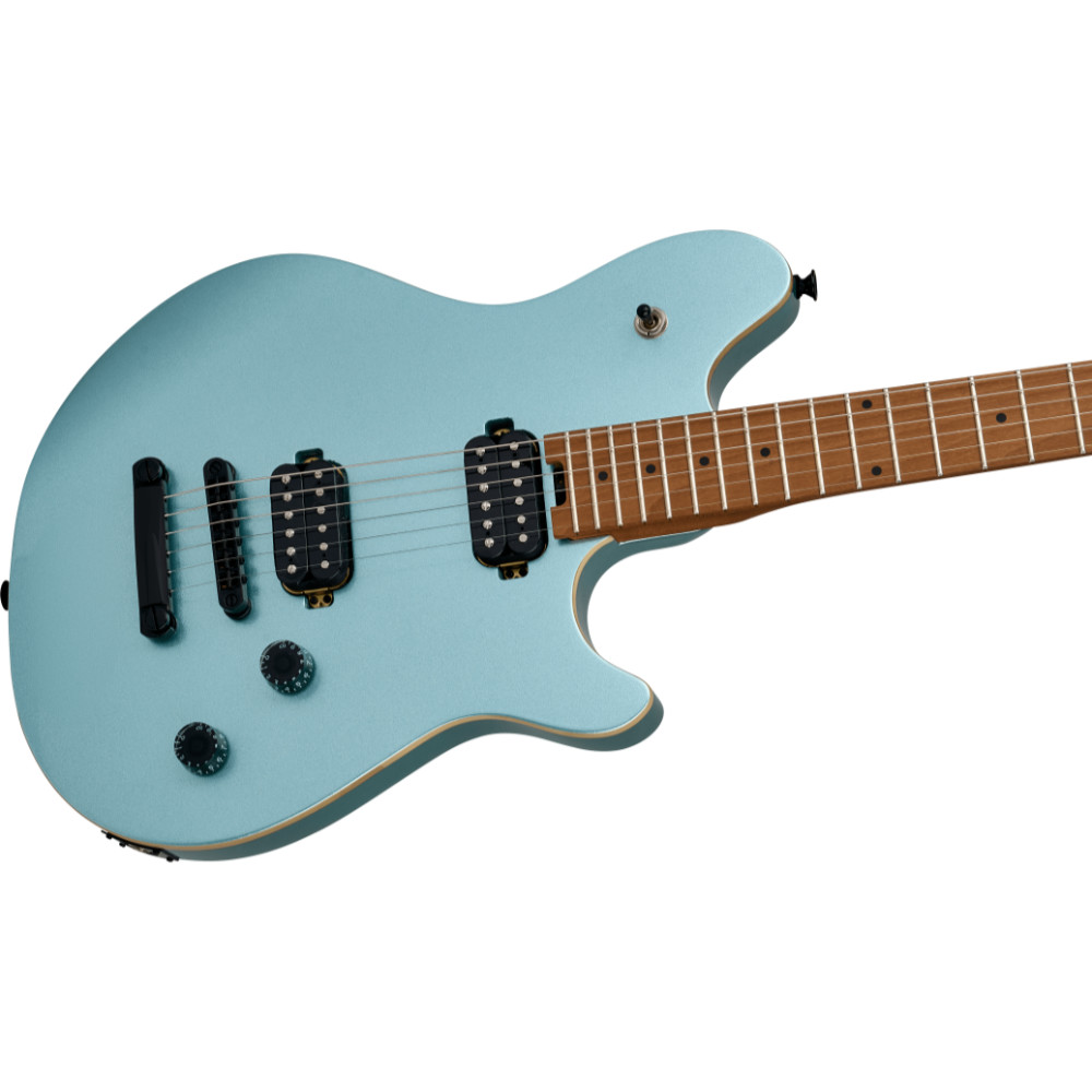 EVH イーブイエイチ Wolfgang Standard T.O.M. Sea Foam Pearl Metallic エレキギター ボディ斜めアングル画像
