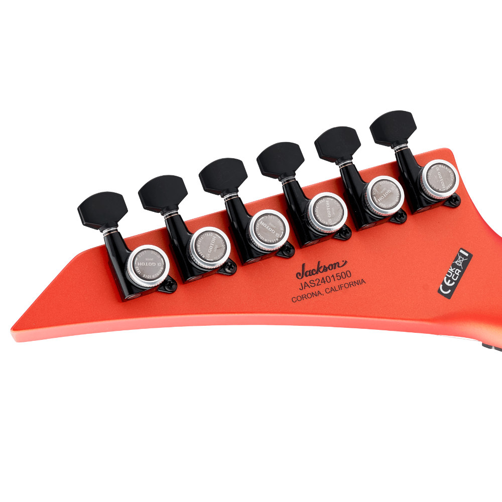 Jackson ジャクソン American Series Soloist SL2 HT Satin Lambo Orange エレキギター ヘッド裏画像