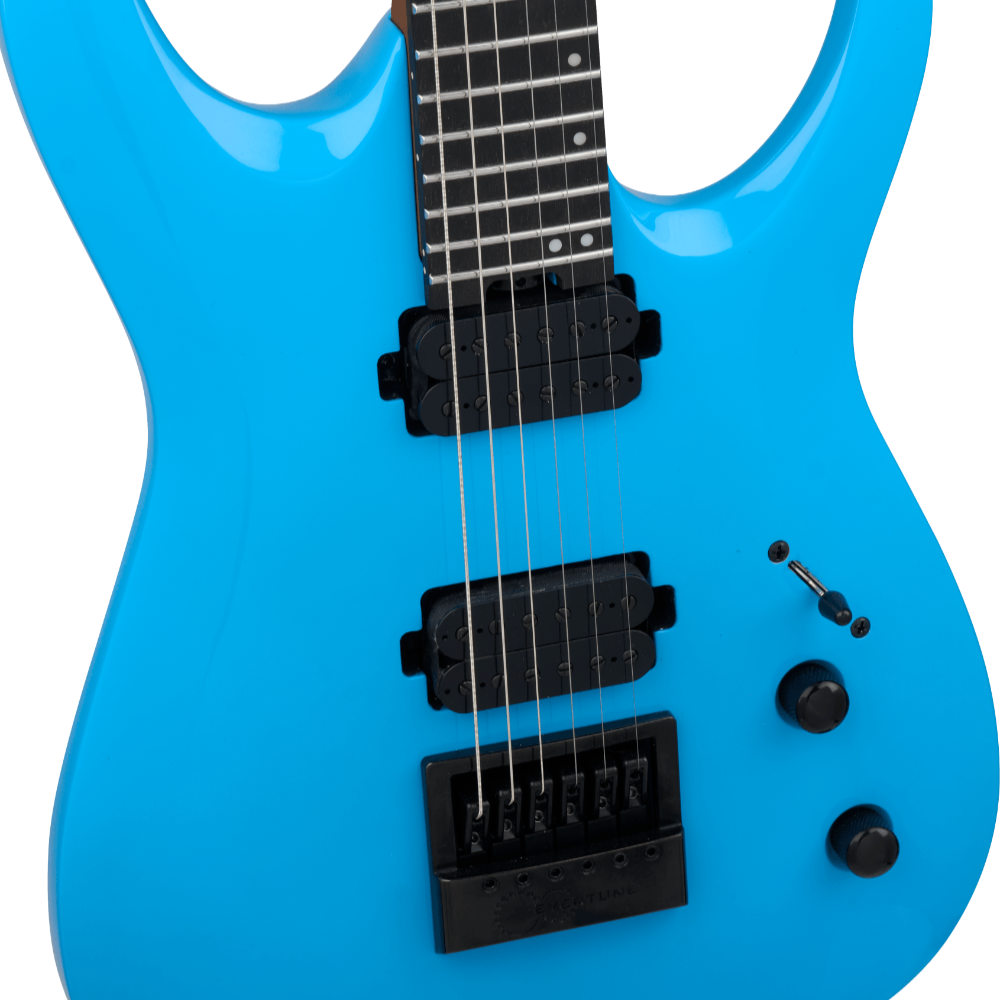 Jackson ジャクソン Pro Plus Series Signature Misha Mansoor Juggernaut ET6 Riviera Blue エレキギター ボディアップ画像