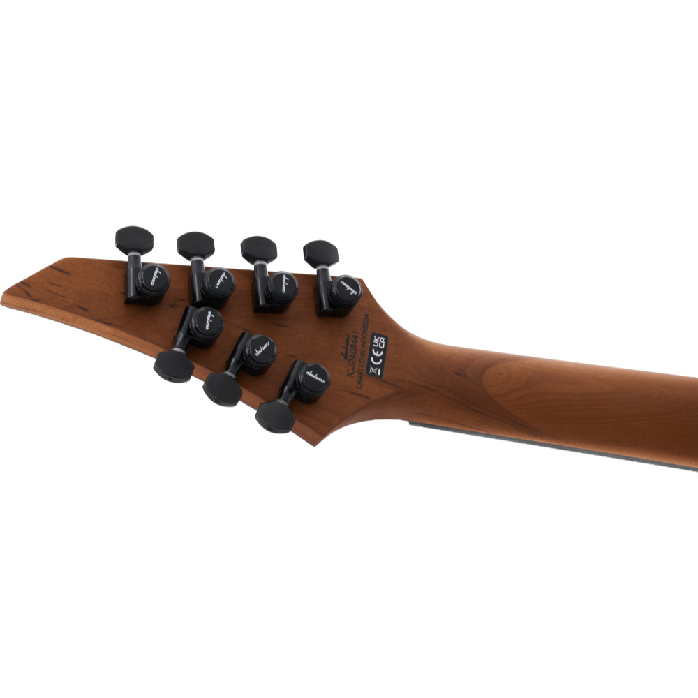 Jackson ジャクソン Pro Plus Series Signature Misha Mansoor Juggernaut HT7 Silverburst Sparkle 7弦エレキギター ヘッドバック画像