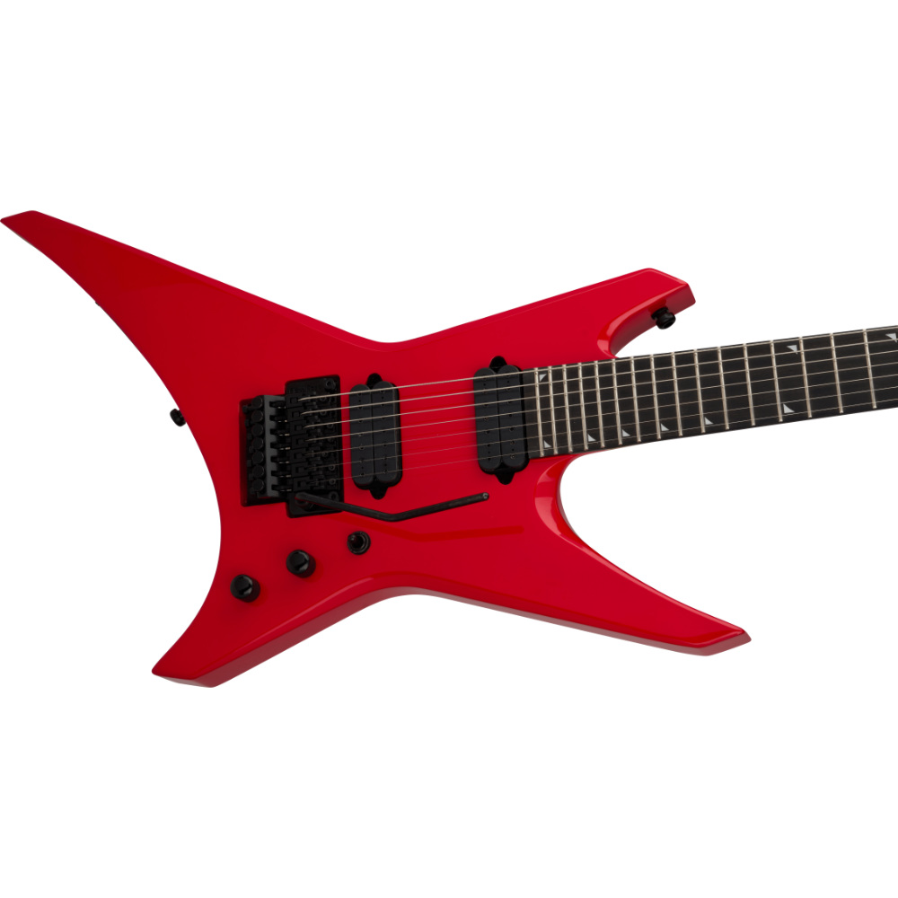 Jackson ジャクソン Pro Series Signature Dave Davidson Warrior WR7 EB Ferrari Red 7弦エレキギター ボディ斜めアングル画像