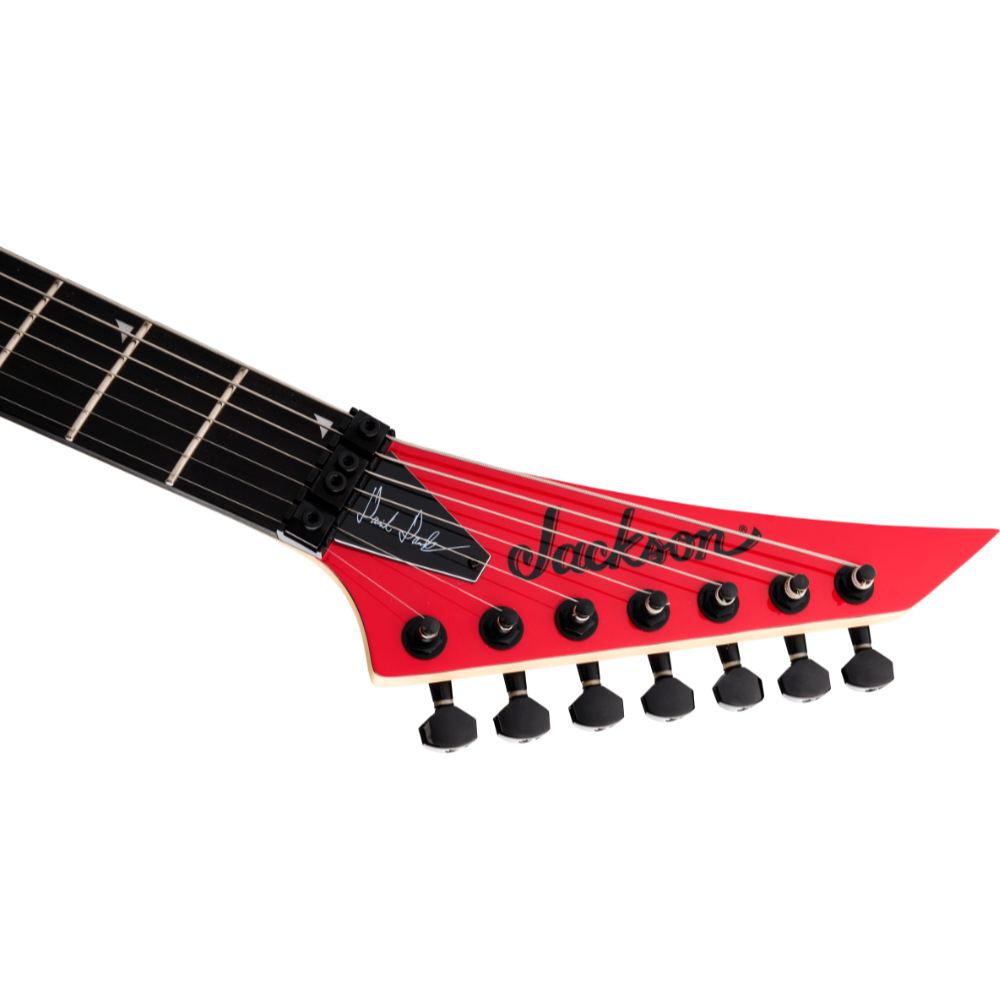 Jackson ジャクソン Pro Series Signature Dave Davidson Warrior WR7 EB Ferrari Red 7弦エレキギター ヘッド画像