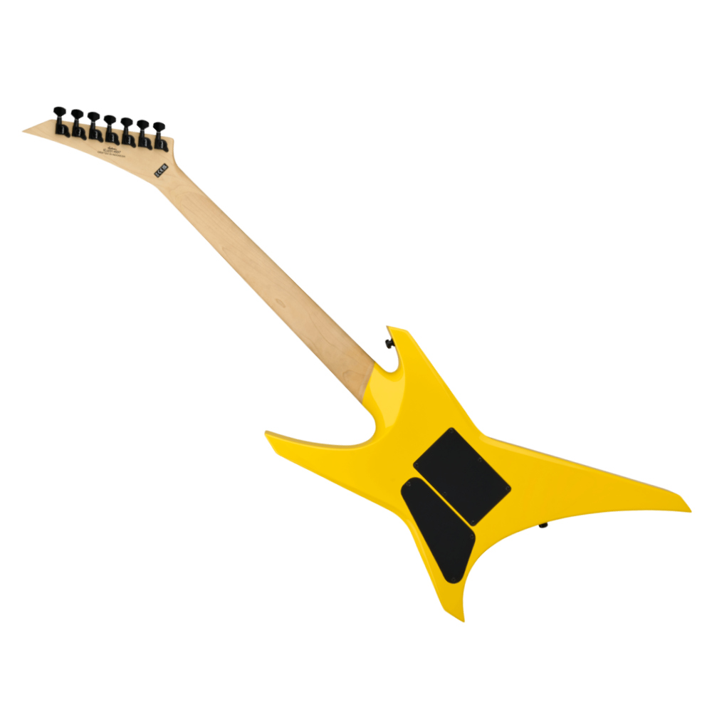 Jackson ジャクソン Pro Series Signature Dave Davidson Warrior WR7 MPL Ferrari Yellow 7弦エレキギター バック画像