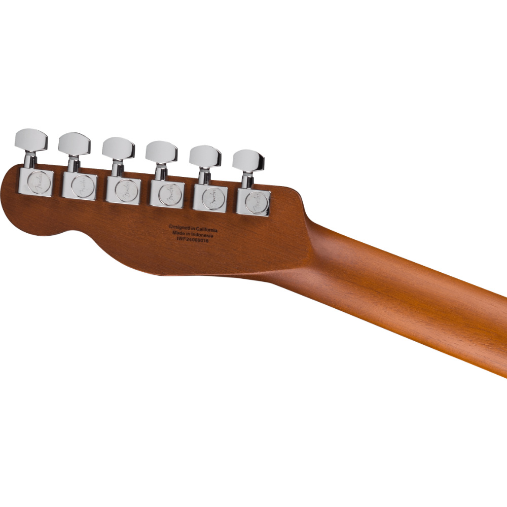 Fender フェンダー Acoustasonic Standard Telecaster Aged Natural エレクトリックアコースティックギター ヘッドバック画像