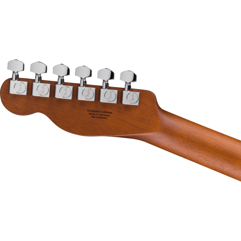 Fender フェンダー Acoustasonic Standard Telecaster Black エレクトリックアコースティックギター ヘッドバック画像