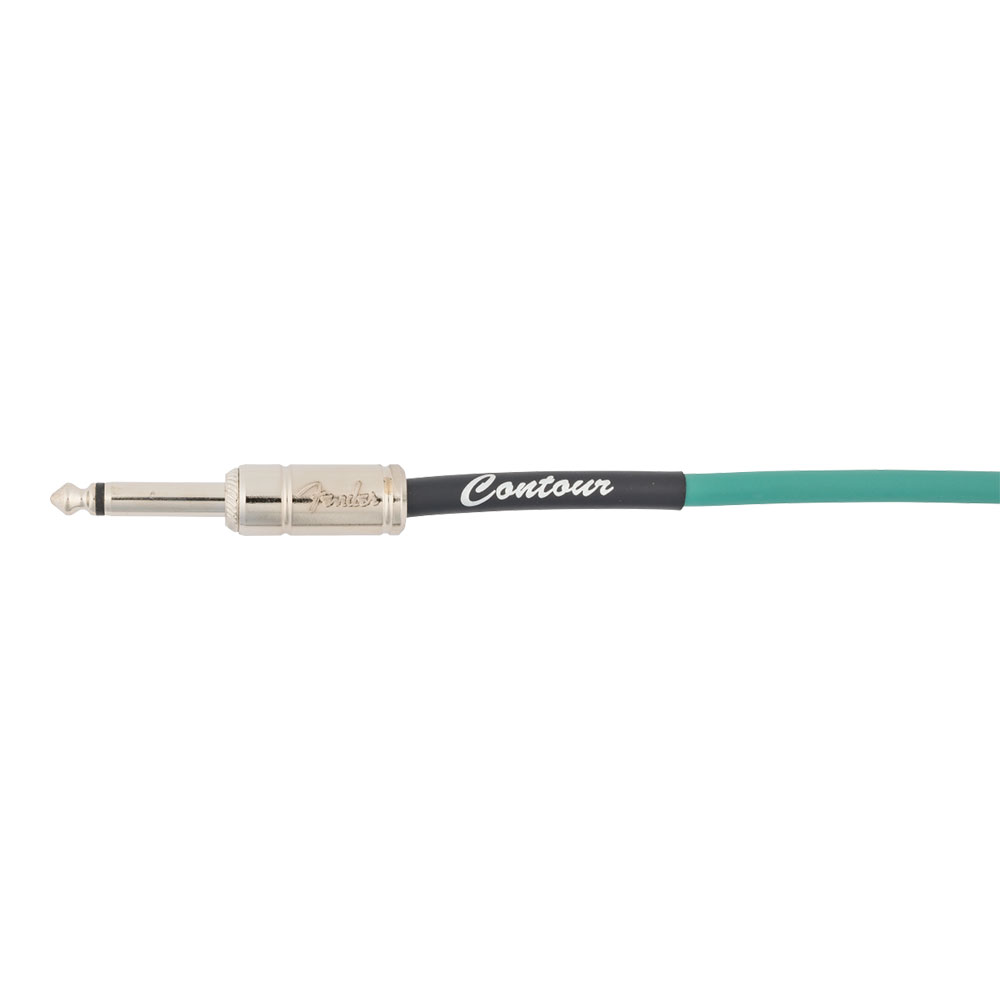 Fender フェンダー Contour 10ft（約3m） Cable Sherwood Green ギターケーブル プラグ部